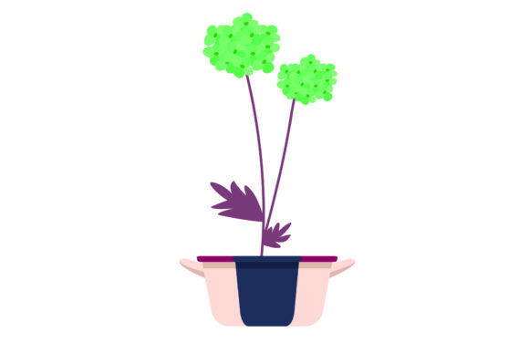 Beautiful Flowers in Pots 14 Graphics and Illustrations Review