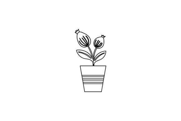 Beauty Flowers Design Line Style Graphics Freebies Review