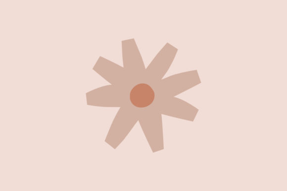 Boho Abstract Flowers Graphics and Illustrations Review