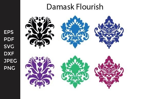 Damask Flourish Graphics and Illustrations Review