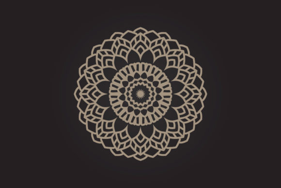 Flowers Mandala Graphic Illustration for Brand Graphics