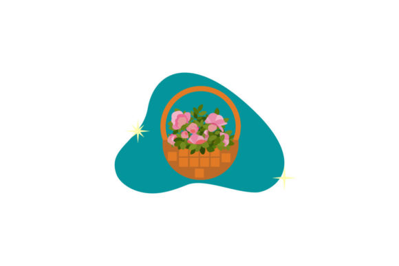 Flowers Plant Background Design Drawn Graphics and Illustrations Review