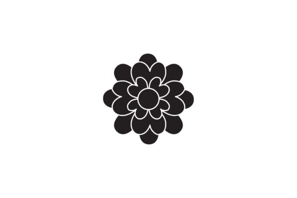 Flowers White Line Style Graphics and Illustrations