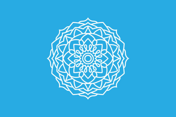 Mandala White Flowers Graphics and Illustrations Review