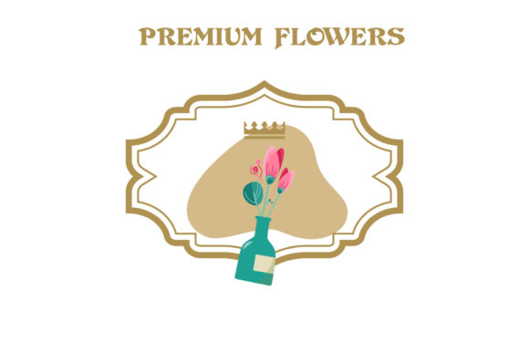 Retro Style Flowers Illustration Design: Graphics and Illustrations for Branding