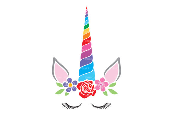 Unicorn with Flowers Design Graphics and Illustrations Review