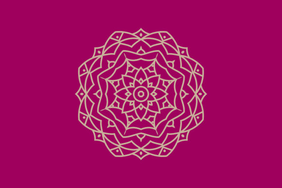 White Mandala Flowers Illustration Graphics for Crafters